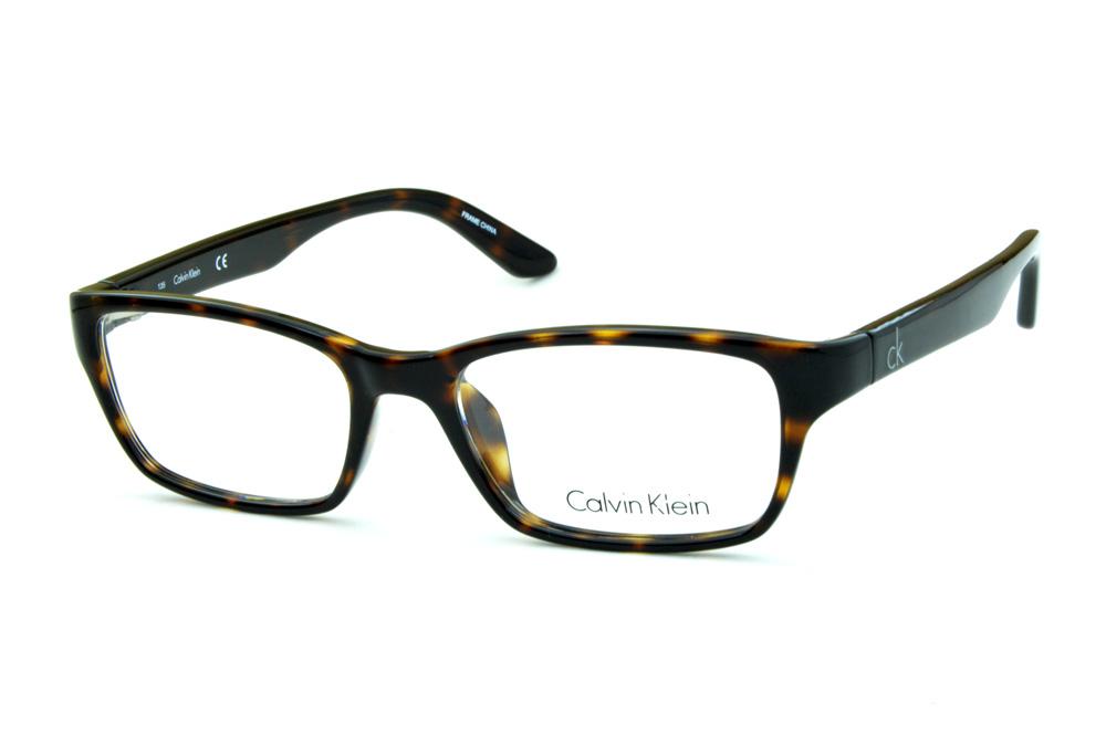 Óculos Calvin Klein CK5825 Demi tartaruga efeito onça e logo prata
