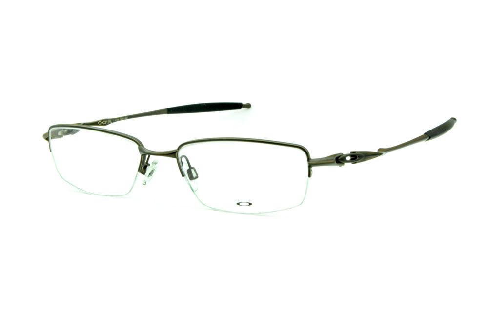 Óculos Oakley OX3129 Pewter metal bronze ponteiras emborrachadas
