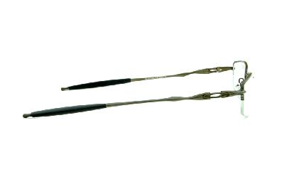 Óculos Oakley OX 3129 Pewter metal bronze fio de nylon com ponteiras emborrachadas
