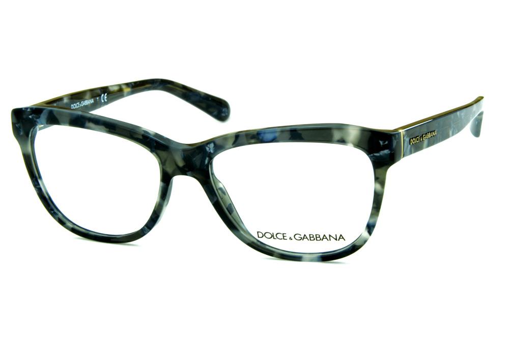Óculos Dolce & Gabbana DG3244 preto e cinza mesclados feminino