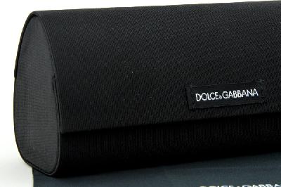 Óculos Dolce & Gabbana DG 3250 Preto com logo de metal prateado