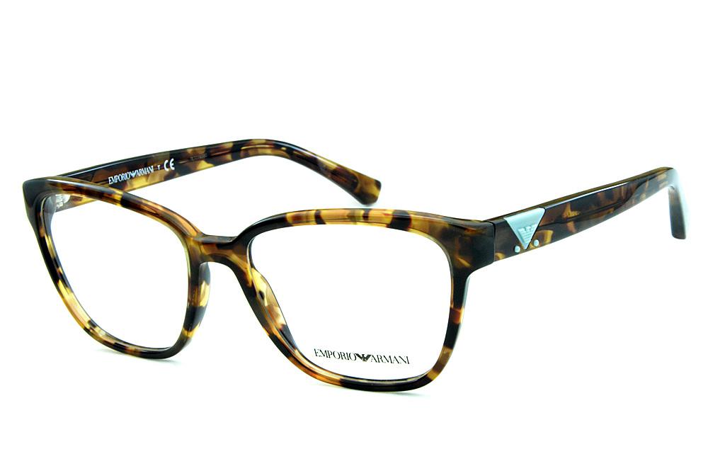 Óculos Emporio Armani EA3094 Demi tartaruga logo azul claro