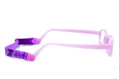 Óculos Miraflex em silicone INQUEBRÁVEL New Baby 2 42/14 Lilas rosa para criança de 3 a 7 anos