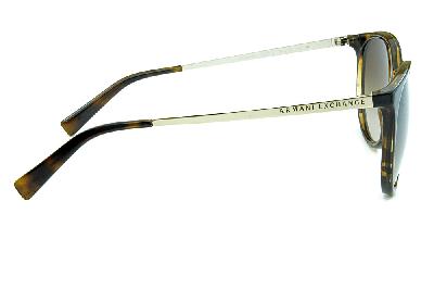 Óculos de Sol Armani Exchange AX 4048 marrom tartaruga masculino feminino haste de metal