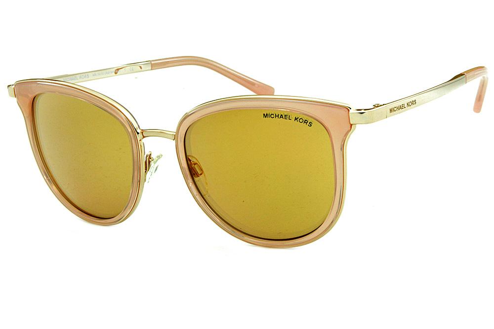Óculos de Sol Michael Kors MK1010 Adrianna 1 Dourado lentes rosê