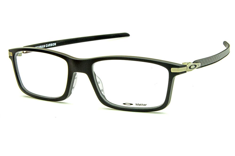 Óculos Oakley OX8092 Pitchman Carbon Preto fosco com hastes em carbono