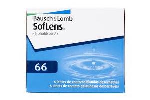 Lente de contato Bausch Lomb Soflens 66 .:. kit contendo 6 lentes .:. grau esférico -0,50