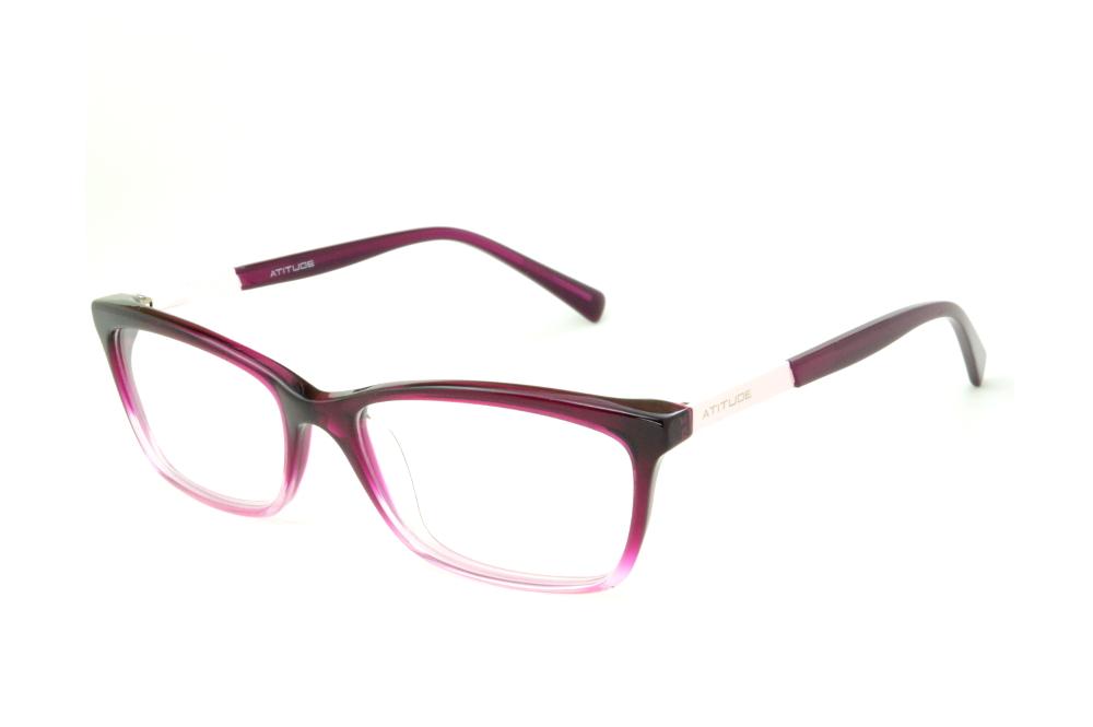 Óculos de grau Atitude AT6116 roxo pink rosa feminino