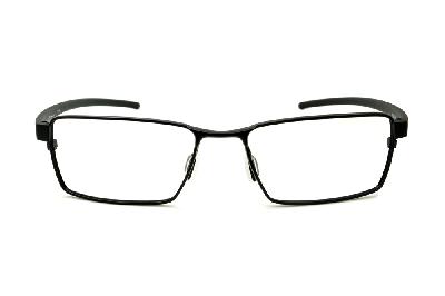 Óculos HB Black Matte Black - Metal preto fosco e detalhe metal