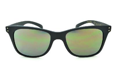 Óculos de sol HB Land Shark II preto fosco e lente espelhada Edição Especial Miguel Pupo