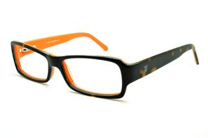 Óculos de grau Ilusion acetato demi tartaruga efeito onça e laranja para mulheres