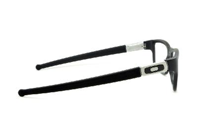 Óculos Oakley OX 8034 Marshal em acetato preto fosco com haste em detalhe branco