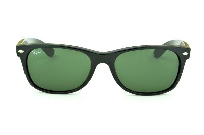 Óculos Ray-Ban New Wayfarer RB 2132 Preto com lente verde