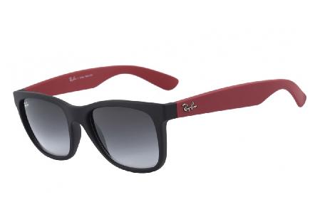 Óculos de Sol Ray-Ban 4219 acetato preto com haste vermelha