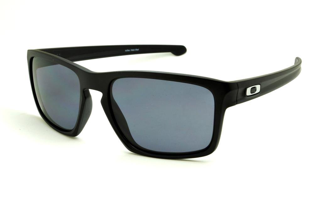 Óculos Oakley OO9262L Sliver preto e lente cinza masculino