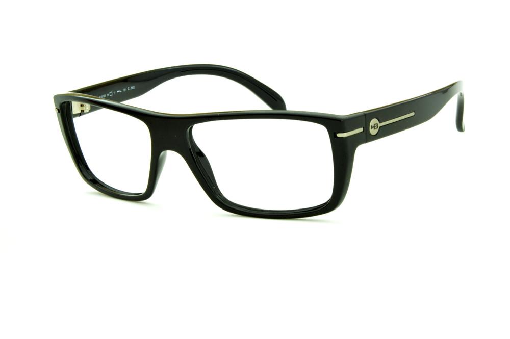 Óculos HB M93 023 Gloss Black Polytech preto brilhante