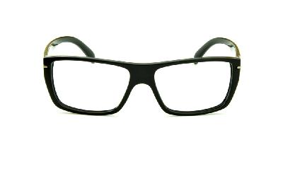Óculos de grau Hot Buttered HB Polytech preto brilhante para homens