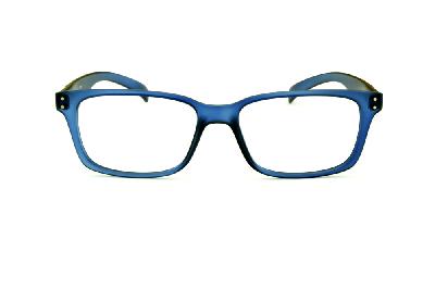 Óculos de grau Hot Buttered HB Aerotech azul fosco com branco nas hastes para homens