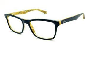 Óculos Ray-Ban RB 5279 Wayfarer azul escuro e amarelo mesclado