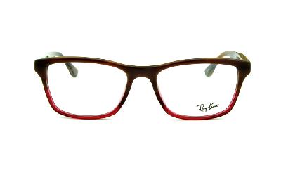 Óculos de grau Ray-Ban Wayfarer em acetato caramelo mesclado com degradê vermelho