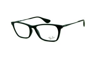 Óculos grau Ray-Ban acetato preto fosco com haste de metal grafite