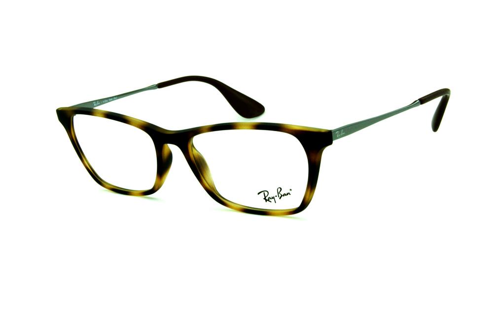 Óculos Ray-Ban RB7053 acetato tartaruga e hastes grafite