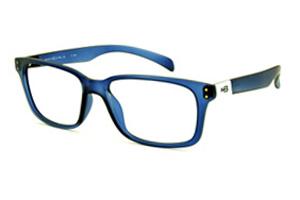 Óculos de grau Hot Buttered HB Aerotech azul fosco com branco nas hastes para homens