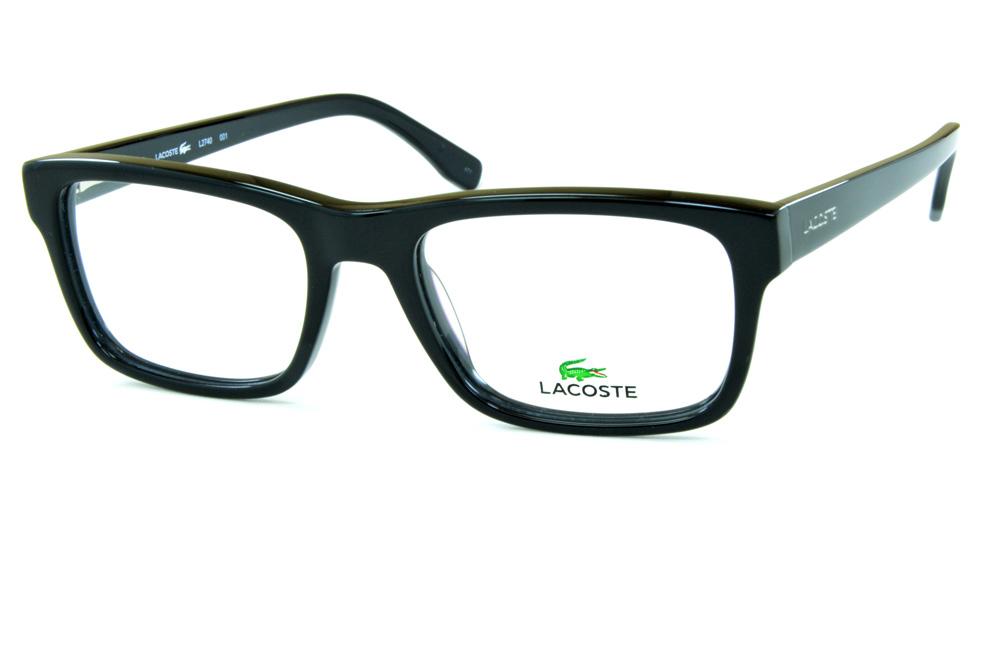 Óculos Lacoste L2740 acetato preto brilhante