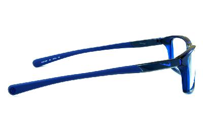 Óculos Nike 7087 Azul escuro translúcido com ponteiras emborrachadas
