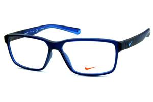 Óculos Nike 7092 Live Free azul marinho fosco com azul degradê nas hastes