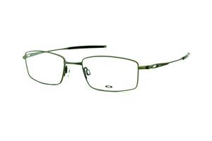 Óculos de grau Oakley Pewter em metal bronze e ponteiras emborrachadas masculino