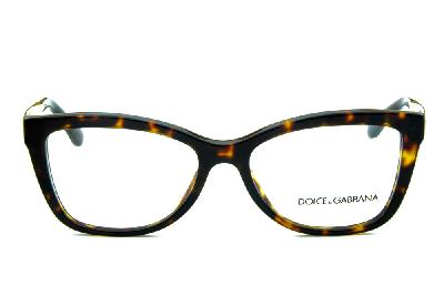 Óculos Dolce & Gabbana Demi tartaruga com hastes de metal dourado feminino