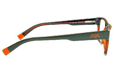 Óculos Armani Exchange AX 3018 Verde musgo com interno laranja e logo laranja