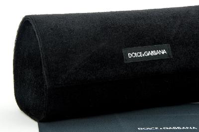 Óculos Dolce & Gabbana DG 3190 Preto estilo gatinho com floral parte interna e logo de metal