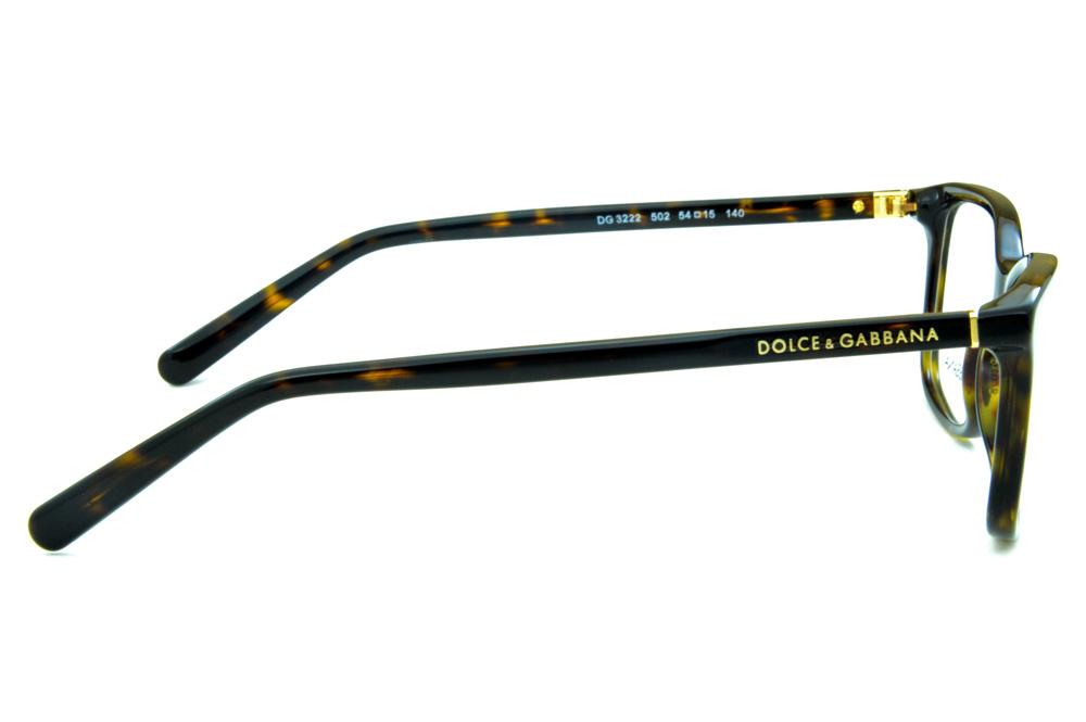 Óculos Dolce & Gabbana em acetato marrom efeito Demi tartaruga para mulheres