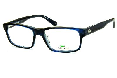 Óculos Lacoste L2705 Azul marinho com logo de metal na haste