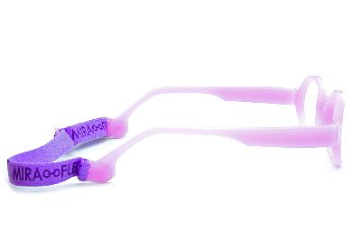 Óculos Infantil Miraflex Lilás em silicone INQUEBRÁVEL Baby Lux 2 40/14 (de 5 a 7 anos)
