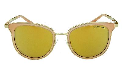 Óculos de Sol Michael Kors MK 1010 Adrianna 1 Dourado com as lentes espelhadas rosê