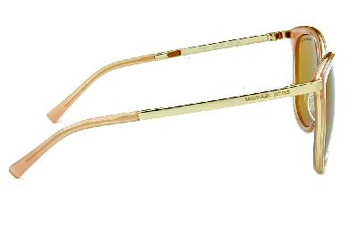 Óculos de Sol Michael Kors MK 1010 Adrianna 1 Dourado com as lentes espelhadas rosê