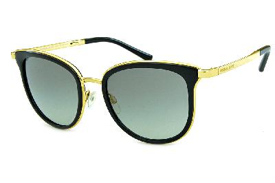 Óculos de Sol Michael Kors MK 1010 Adrianna 1 Metal dourado e acetato preto