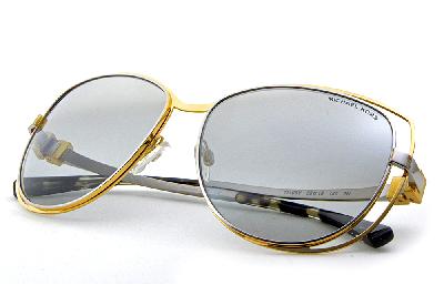 Óculos de Sol Michael Kors Audrina1 metal dourado e prata lentes espelhadas feminino