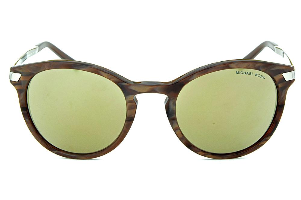 Óculos de Sol Michael Kors Adrianna 3 marrom mesclado e lentes espelhada