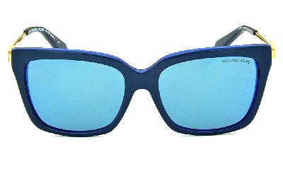 Óculos de Sol Michael Kors Abela 1 acetato azul petróleo com haste em metal dourado