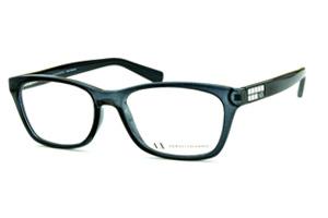 Óculos de grau Armani Exchange acetato cinza chumbo transparente para homens e mulheres