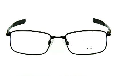 Óculos Oakley OX 3166 Polished Black metal preto com ponteiras emborrachadas