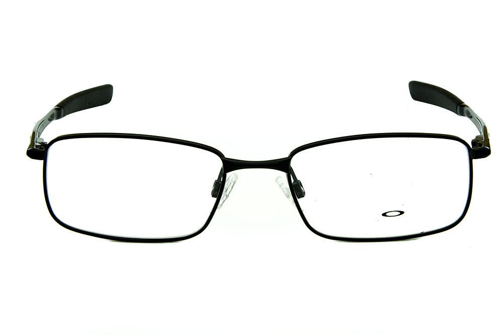 Óculos Oakley OX 3166 Polished Black metal preto com ponteiras emborrachadas