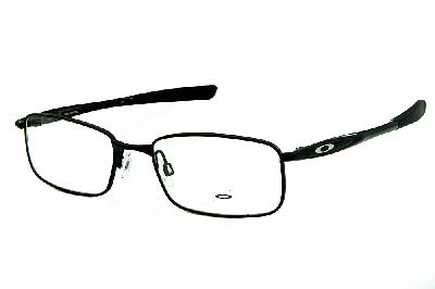 Óculos Oakley OX 3166 Polished Black metal preto com ponteiras emborrachadas