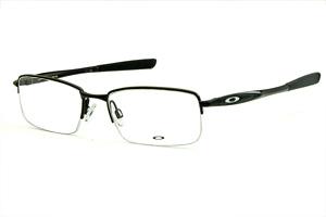 Óculos Oakley OX 3167 Polished Black metal preto fio de nylon com ponteiras emborrachadas