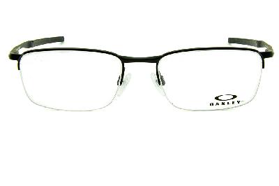 Óculos Oakley OX 3174 Barrelhouse 0.5 Metal Preto fosco com ponteiras emborrachadas