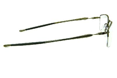 Óculos Oakley OX 5113 Lizard Metal Titanium nylon Bronze com ponteiras emborrachadas